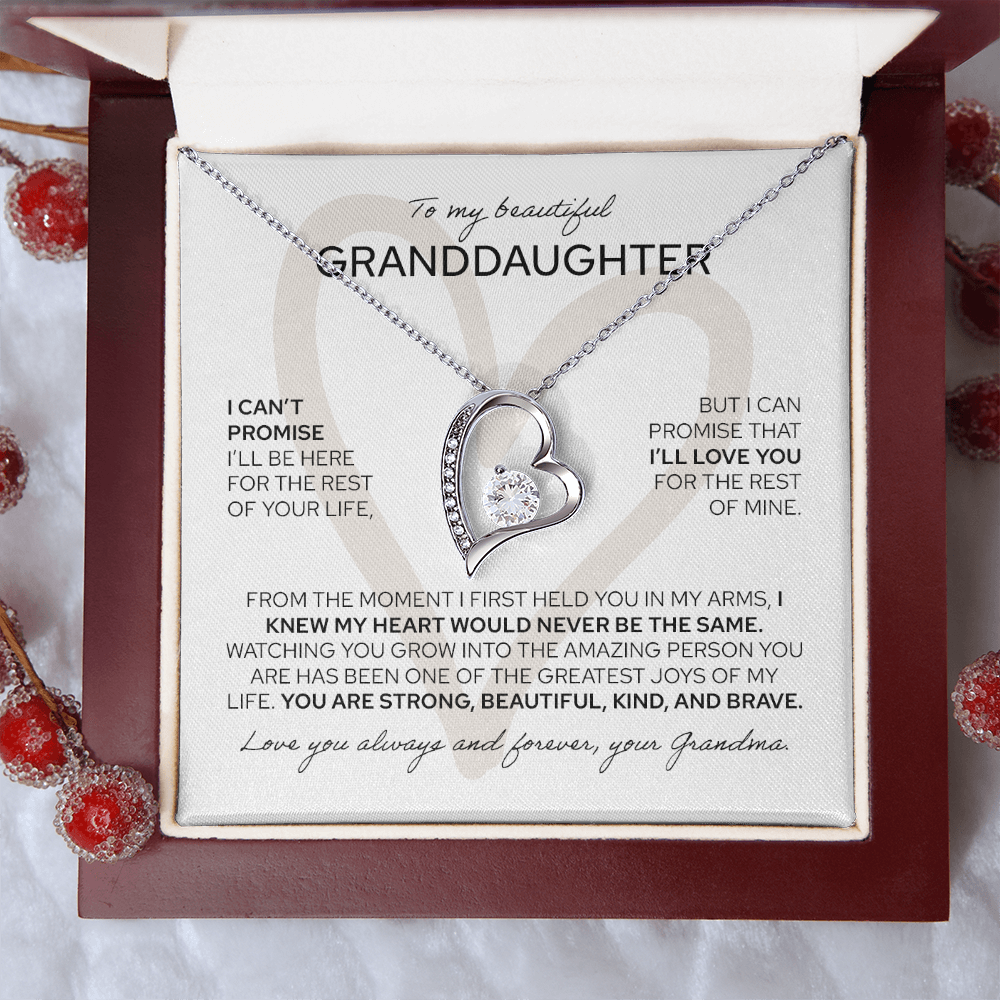 To My Granddaughter - Forever Love Necklace