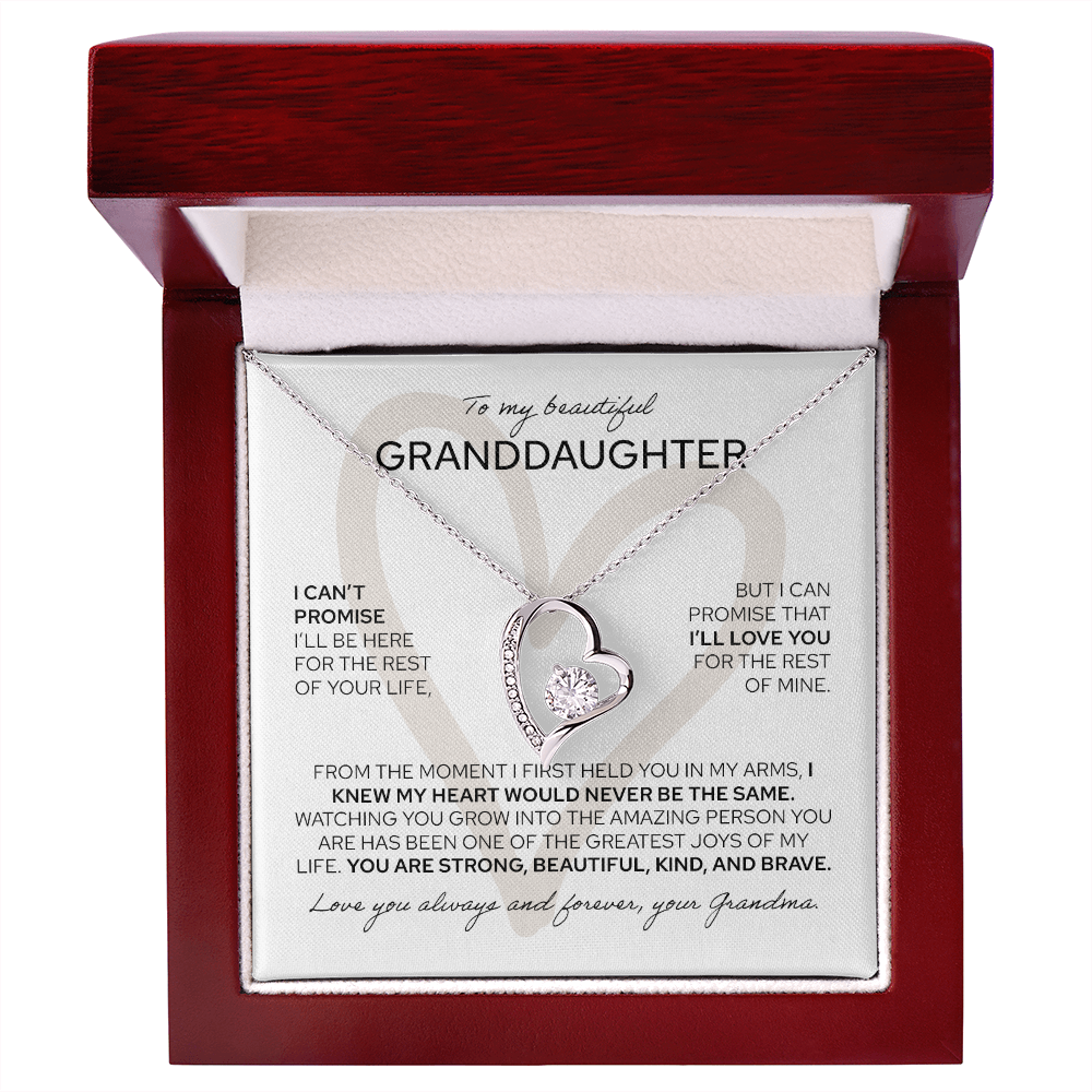 To My Granddaughter - Forever Love Necklace