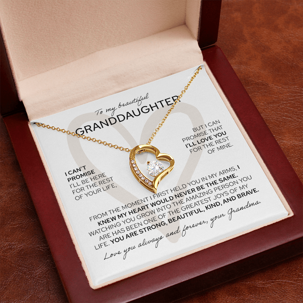 To My Granddaughter - Forever Love Necklace
