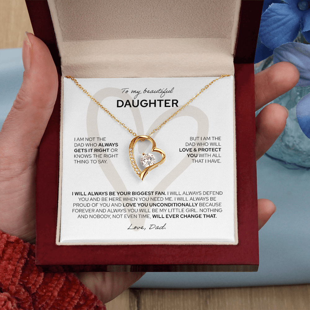 To My Daughter | From Dad | Forever Love Necklace