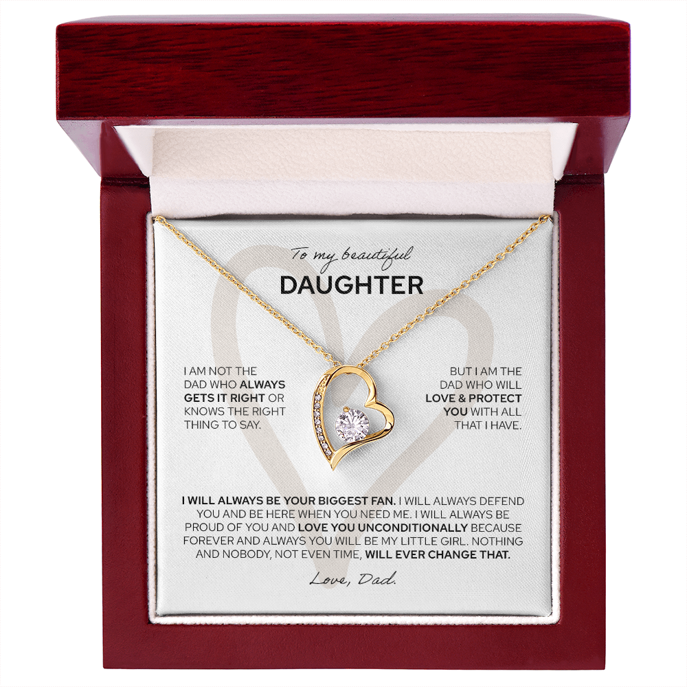 To My Daughter | From Dad | Forever Love Necklace