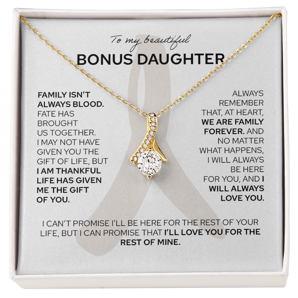 To My Bonus Daughter - Alluring Beauty Necklace