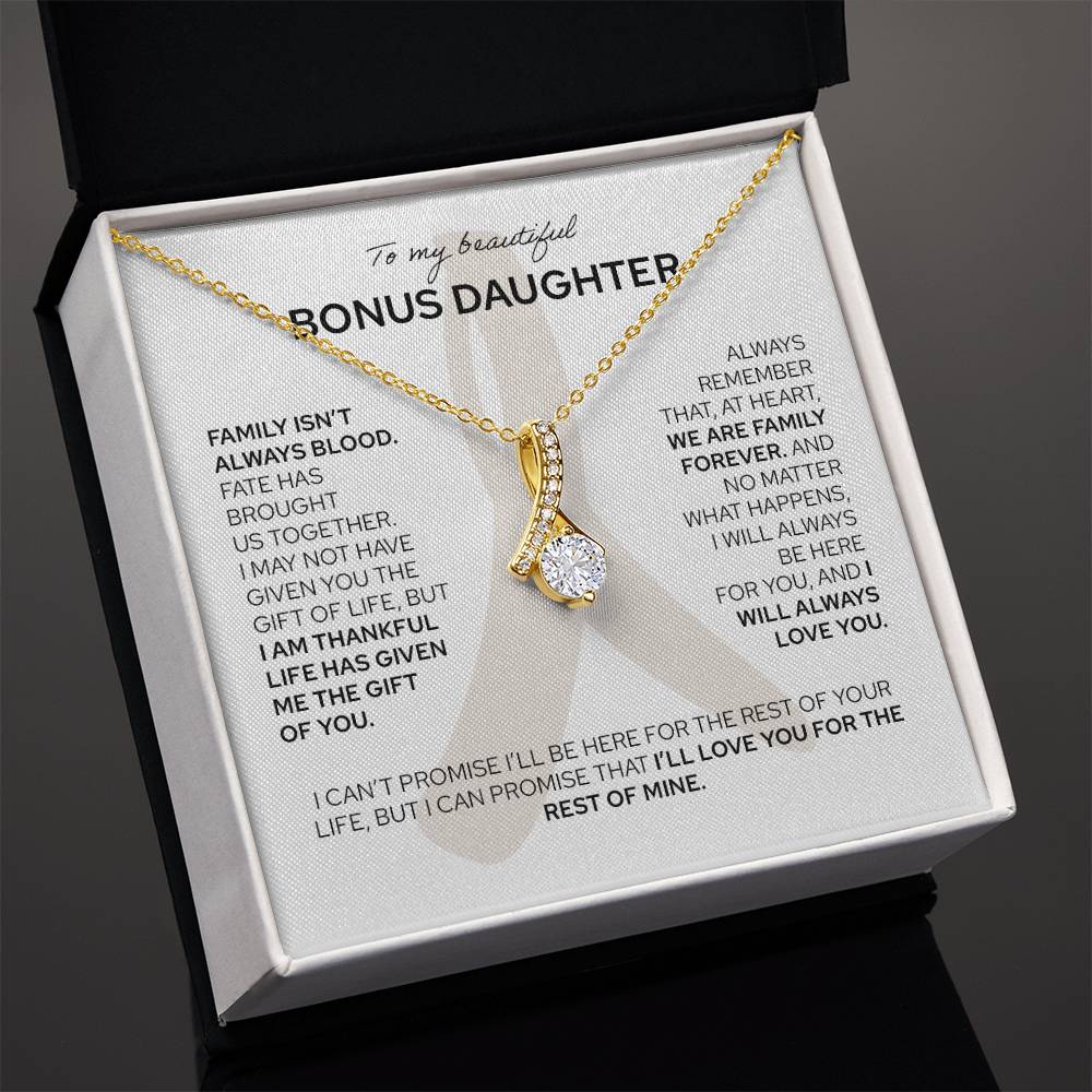 To My Bonus Daughter - Alluring Beauty Necklace