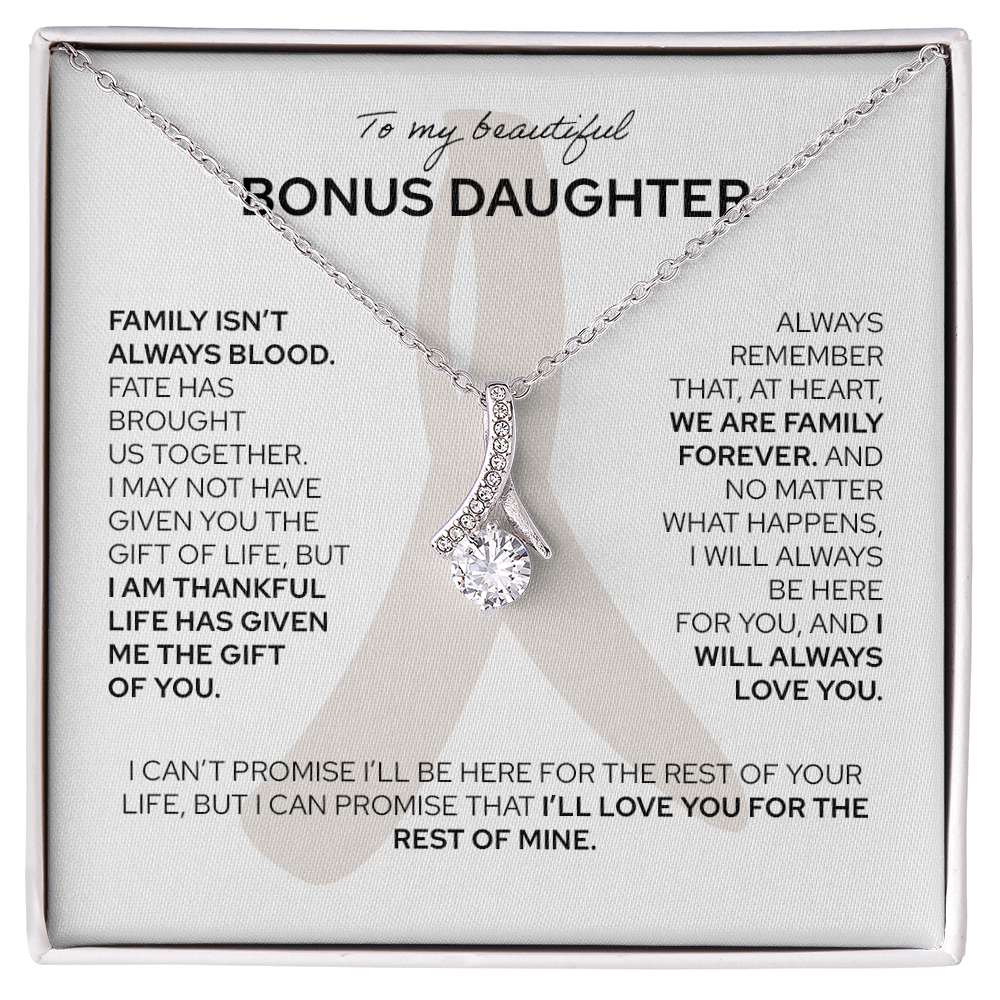 To My Bonus Daughter - Alluring Beauty Necklace
