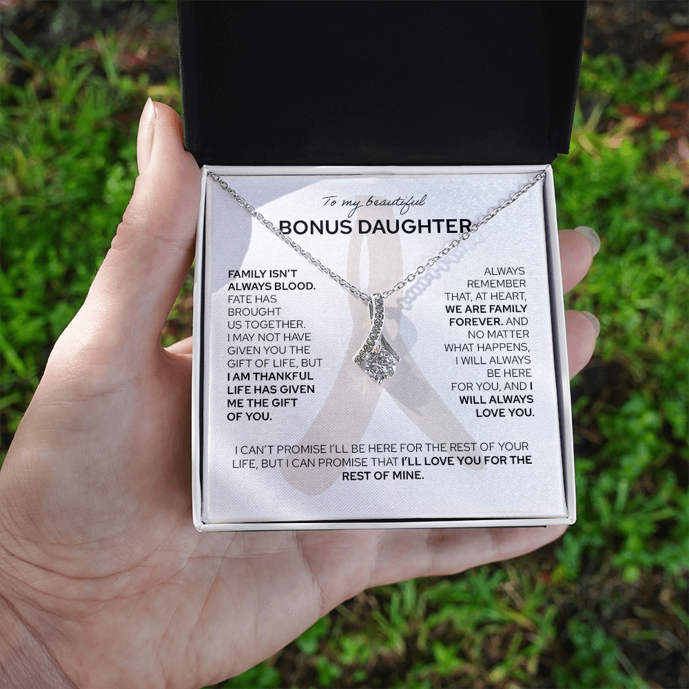 To My Bonus Daughter - Alluring Beauty Necklace