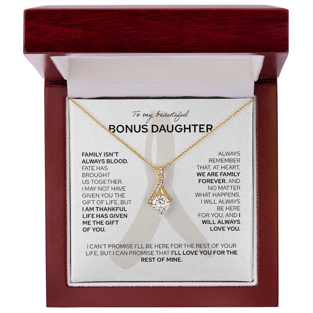 To My Bonus Daughter - Alluring Beauty Necklace