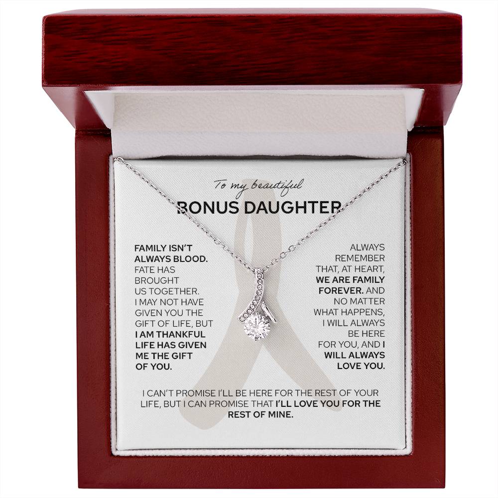 To My Bonus Daughter - Alluring Beauty Necklace