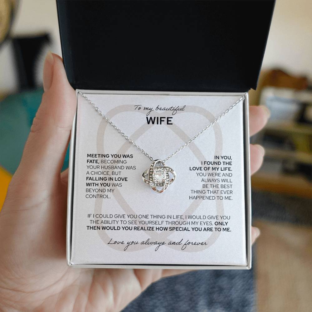 To My Wife | Love Knot Necklace