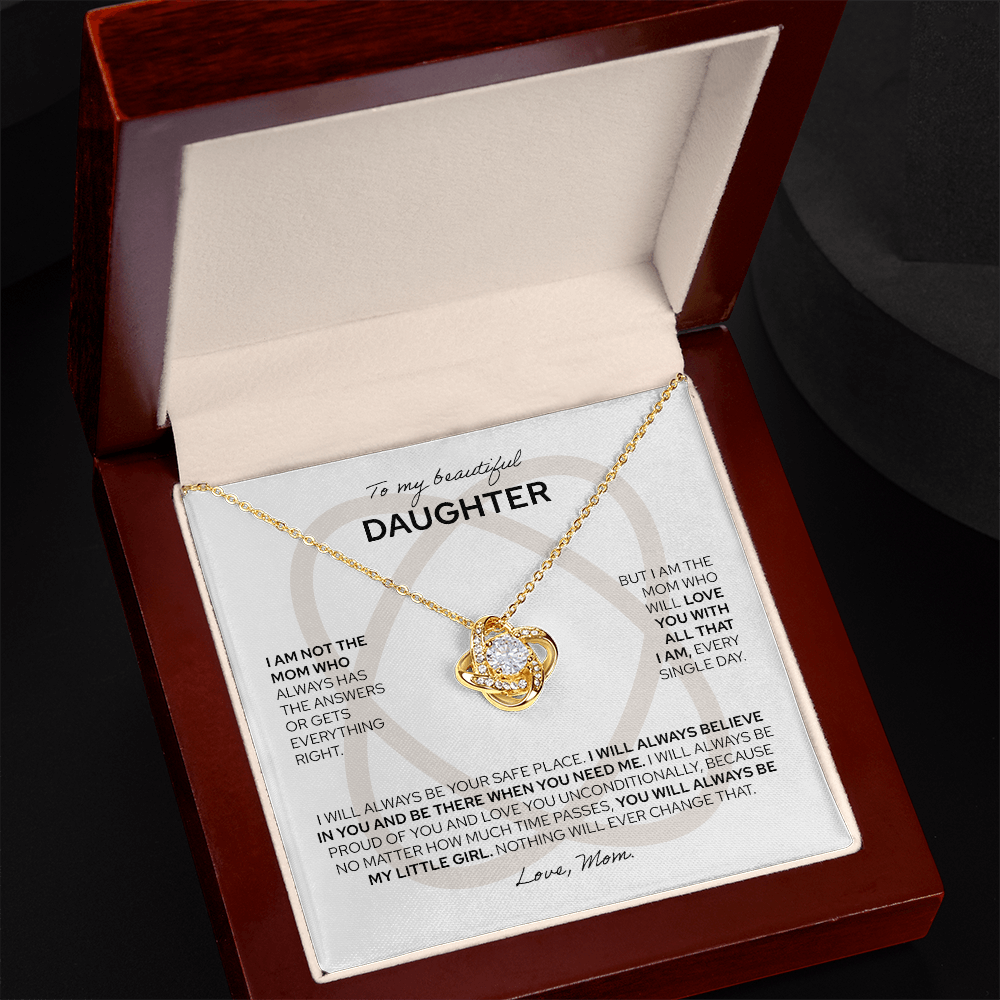 To My Daughter | From Dad | Love Knot Necklace