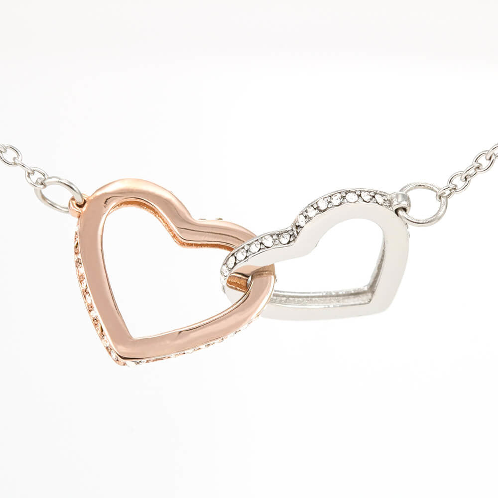 To My Granddaughter - Interlocking Hearts Necklace