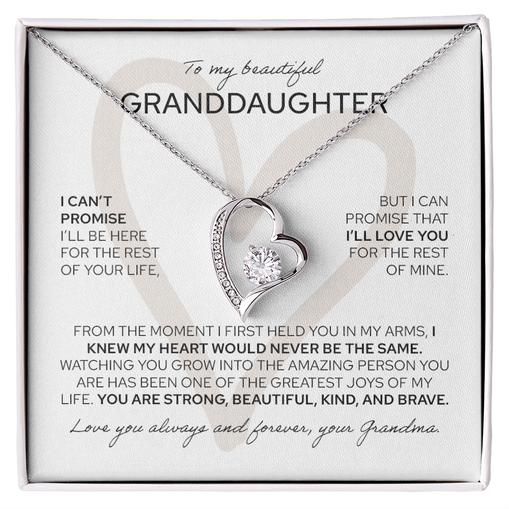 To My Granddaughter - Forever Love Necklace