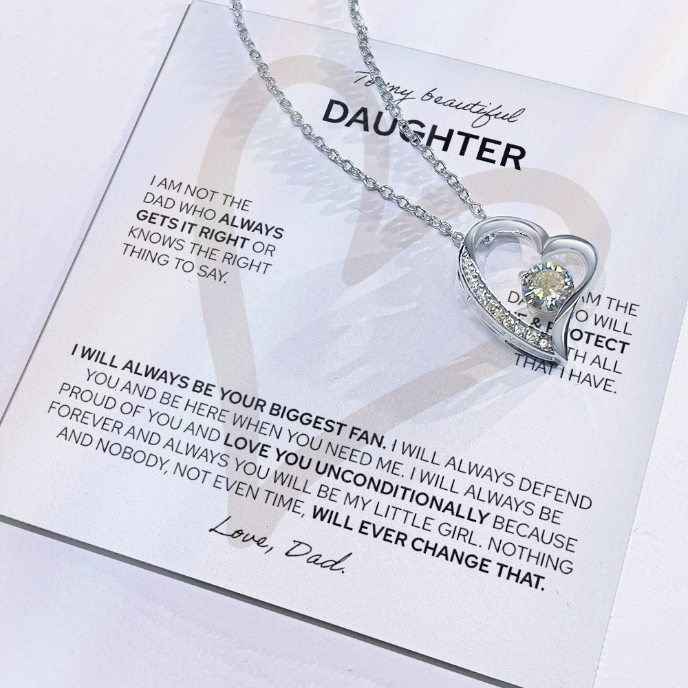 To My Daughter | From Dad | Forever Love Necklace