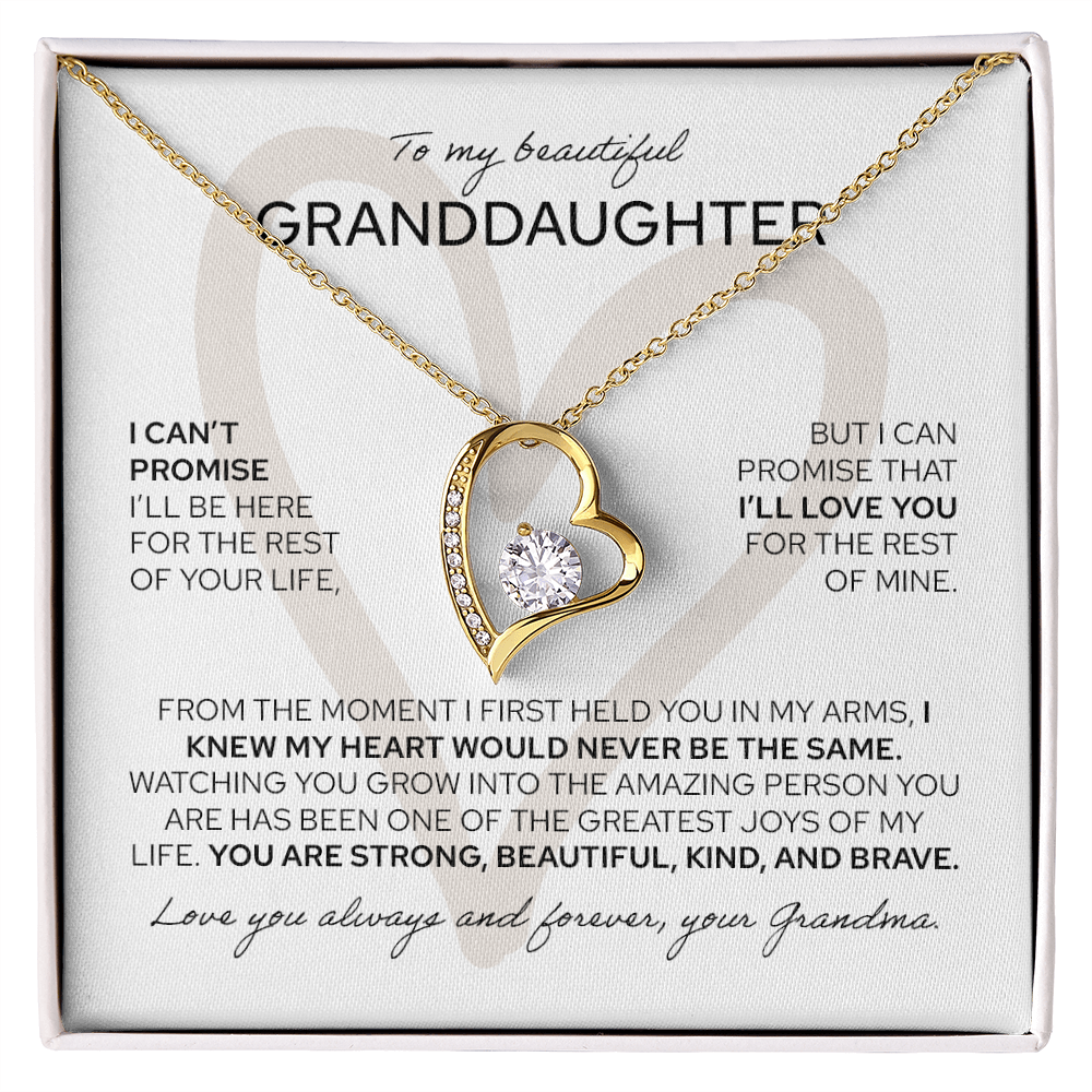 To My Granddaughter - Forever Love Necklace