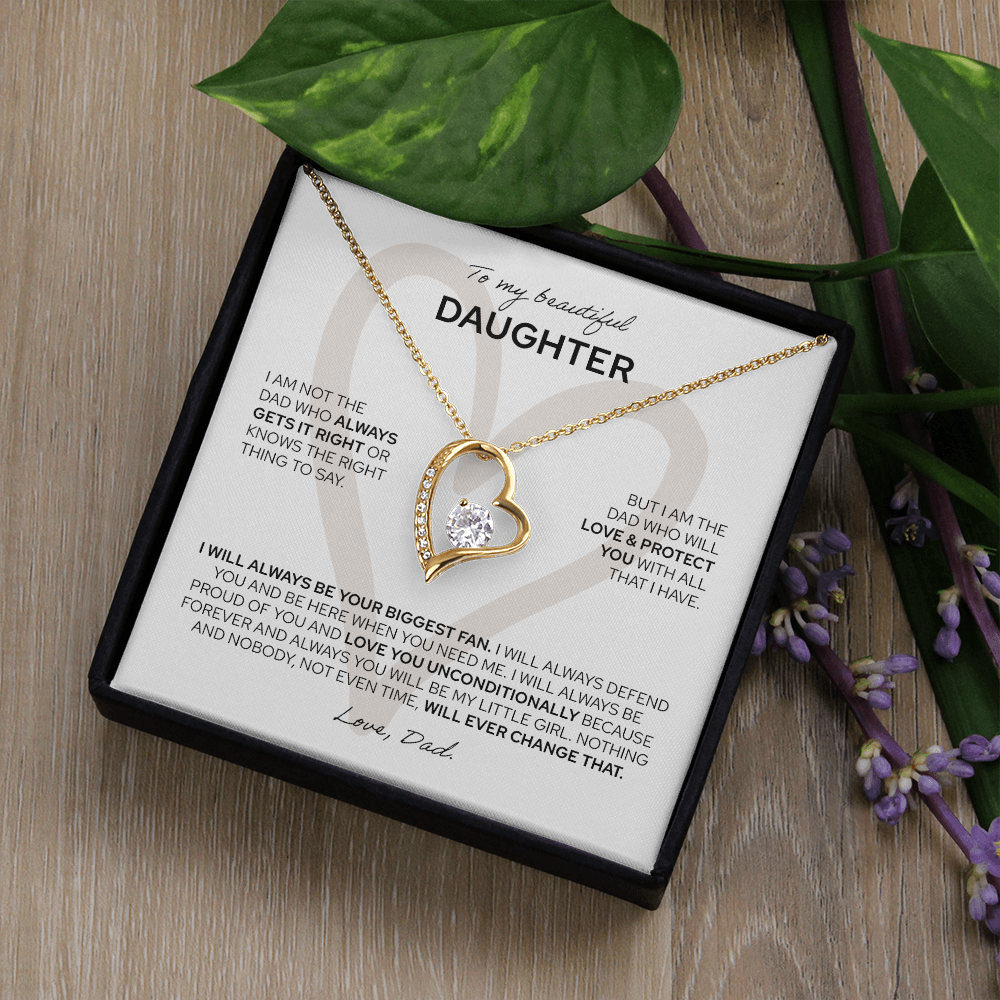 To My Daughter | From Dad | Forever Love Necklace