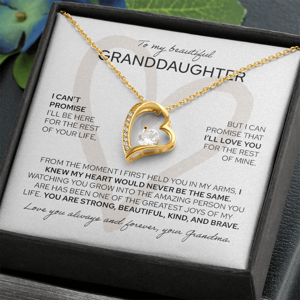 To My Granddaughter - Forever Love Necklace