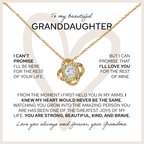 To My Granddaughter - Love Knot Pendant Necklace